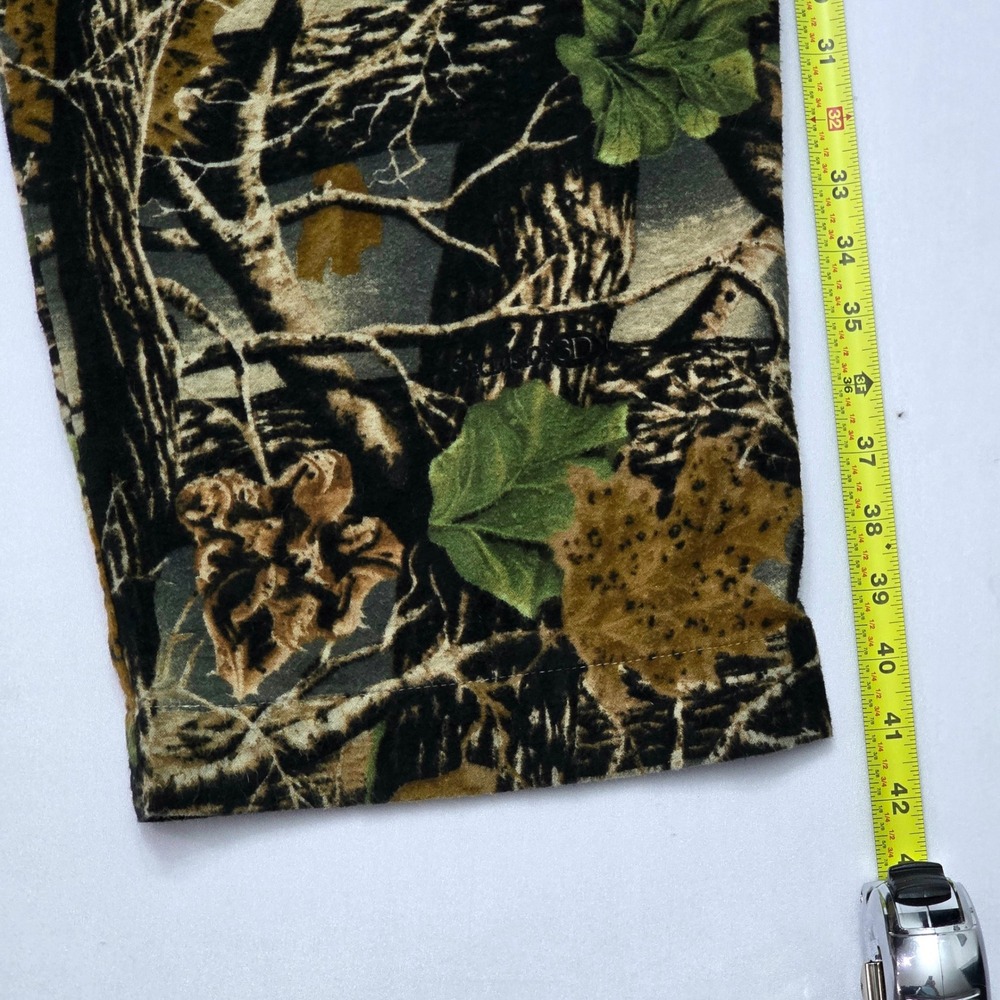 Cabelas VTG Mens XL Camo Flannel Seclusion 3D Pants Forest Leaf Camo Hunting - Picture 13 of 13